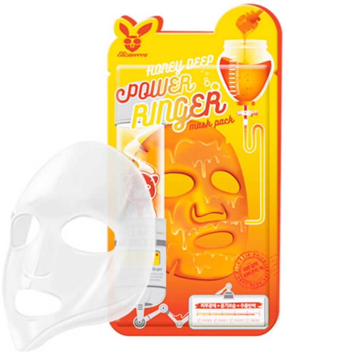 Тканевая маска с медом Elizavecca Honey Deep Power Ringer Mask Pack