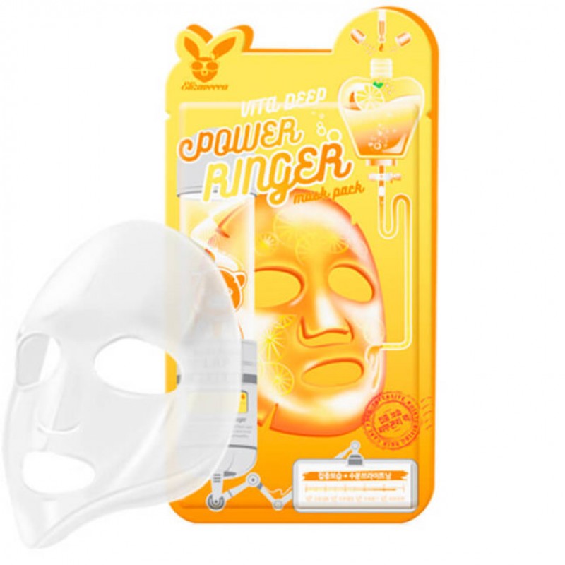 Тканевая маска с витаминным комплексом Elizavecca Vita Deep Power Ringer Mask Pack 