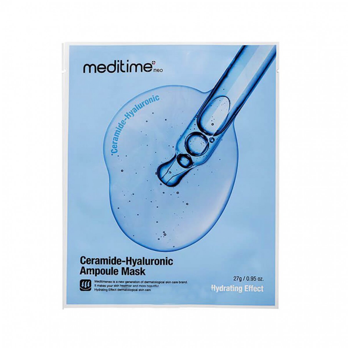 Маска тканевая увлажняющая с керамидами – Meditime Ceramide-hyaluronic ampoule mask
